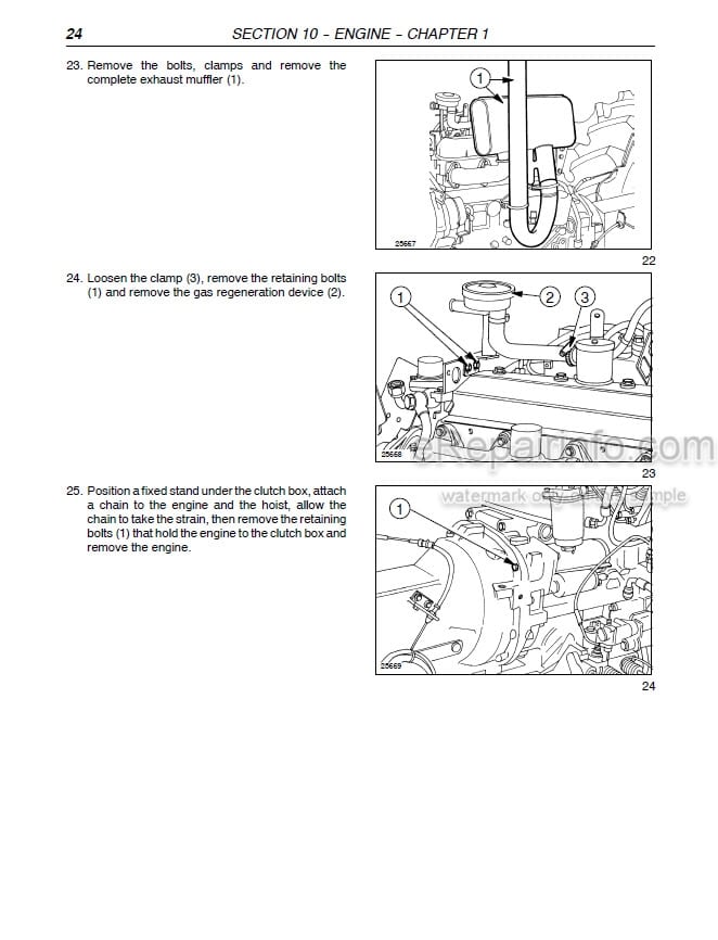 Photo 1 - New Holland TN75FA TN85FA TN95FA Repair Manual Tractor 87675643