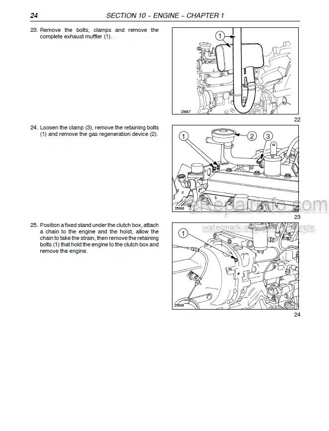 Photo 1 - New Holland TN75FA TN85FA TN95FA Repair Manual Tractor 87675643