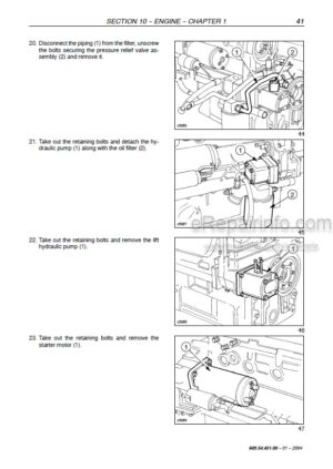 Photo 7 - New Holland TT55 TT75 Repair Manual Tractor 87042097