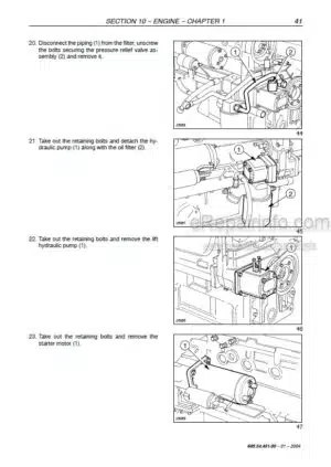 Photo 8 - New Holland TN55V TN65V TN75V TN65N TN75N Repair Manual Tractor 86627058