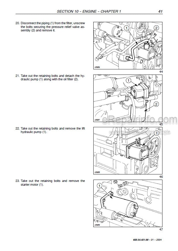 Photo 1 - New Holland TN75FA TN85FA TN95FA Service Manual Tractor 6035445100