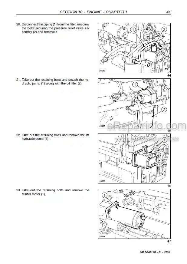 Photo 1 - New Holland TN75FA TN85FA TN95FA Service Manual Tractor 6035445100