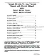Photo 4 - New Holland TS100A TS110A TS115A TS125A TS130A TS135A T6010 T6020 T6030 T6050 T6070 Repair Manual Tractor 87693272