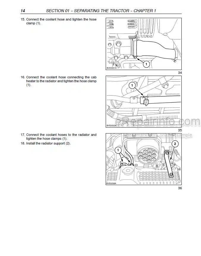 Photo 1 - New Holland TS100A TS110A TS115A TS125A TS130A TS135A T6010 T6020 T6030 T6050 T6070 Repair Manual Tractor 87693272