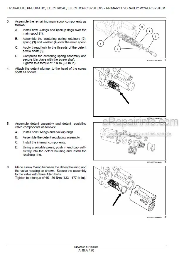 Photo 1 - New Holland TS6020 TS6030 TS6030HC Service Manual Tractor 84547569