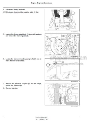 Photo 8 - New Holland TK4.80V TK4.80N TK4.80F Service Manual Tractor 51543561