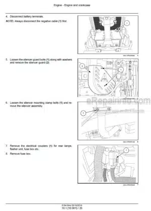 Photo 7 - New Holland WE150B Service Manual Wheeled Excavator 48005347