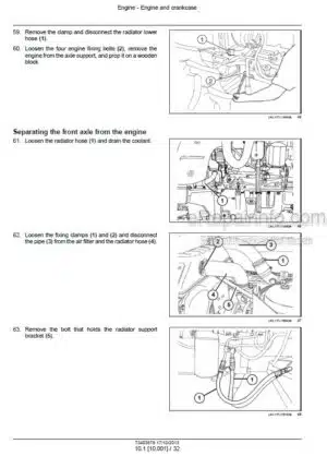 Photo 7 - New Holland WE170B WE190B Service Manual Wheeled Excavator