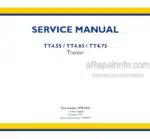 Photo 4 - New Holland TT4.55 TT4.65 TT4.75 Tier 3 Service Manual Tractor 47969434