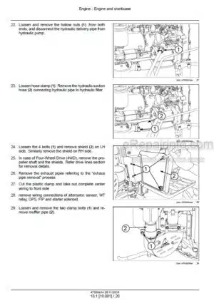 Photo 7 - New Holland TT3840F TT3840 TT3880F TT4030 Service Manual Tractor 73403878