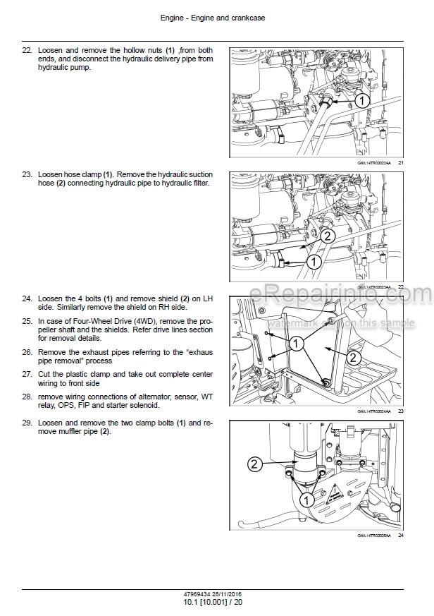 Photo 1 - New Holland TT4.55 TT4.65 TT4.75 Tier 3 Service Manual Tractor 47969434