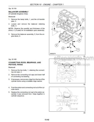 Photo 2 - New Holland TT45A TT50A Repair Manual Tractor 87655297