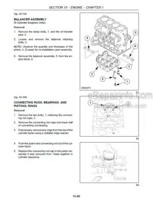 Photo 7 - New Holland WE210B Tier 3 Service Manual Wheeled Excavator 48005315