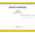 Photo 4 - New Holland VX680 Service Manual Grape Harvester 6048231100