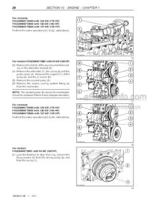 Photo 3 - New Holland VX680 Service Manual Grape Harvester 6048231100