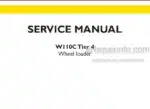 Photo 4 - New Holland W110C Tier 4 Service Manual Wheel Loader