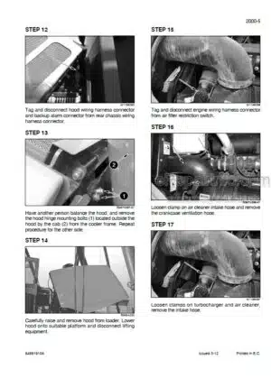 Photo 8 - New Holland LW170 LW190 Service Manual Wheel Loader 75131016