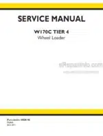 Photo 4 - New Holland W170C Tier 4 Service Manual Wheel Loader 84525142