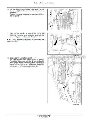 Photo 5 - New Holland W190D Stage IV Service Manual Wheel Loader 48144035