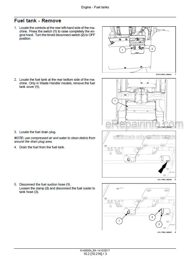Photo 1 - New Holland W190D Stage IV Service Manual Wheel Loader 51428254