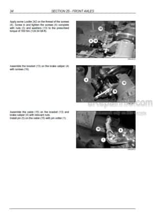 Photo 6 - New Holland W50BTC W60BTC W70BTC W80BTC Service Manual Wheel Loader 87734623C