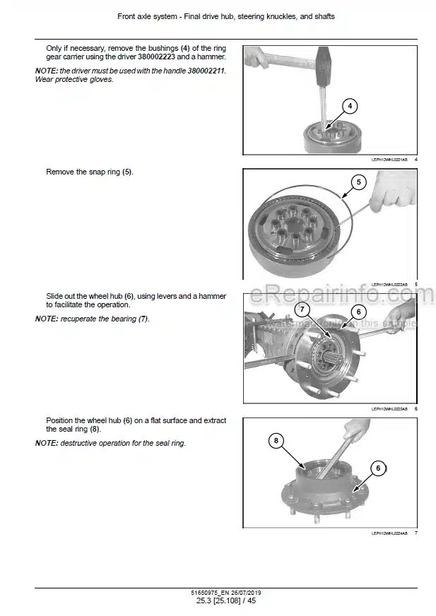 Photo 1 - New Holland W50C W60C W70C W80C Stage IIIB Tier 4B Final Service Manual Compact Wheel Loader 51650975