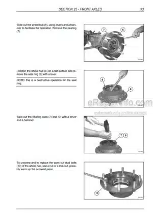 Photo 10 - New Holland W50TC W60TC W70TC W80TC Repair Manual Wheel Loader 87618246