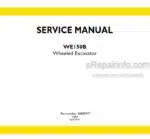 Photo 5 - New Holland WE150B Service Manual Wheeled Excavator 48005347