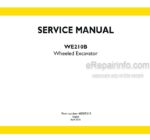 Photo 5 - New Holland WE210B Tier 3 Service Manual Wheeled Excavator 48005315