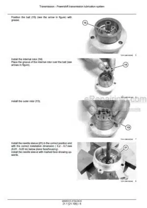 Photo 10 - New Holland WE210B Tier 3 Service Manual Wheeled Excavator 48005315