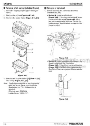 Photo 5 - Yanmar 3TNM74F 3TNV74F 3TNT80F Service Manual Industrial Engine 0BTN4-EN0031