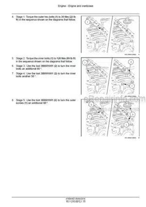 Photo 7 - CNH Cursor 13 Two Stage Turbocharger Tier 4B Final Stage IV Service Manual Engine 47869999