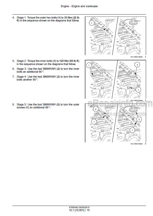 Photo 1 - CNH Cursor 11 Tier 4B Final Stage IV Service Manual Engine 47608463