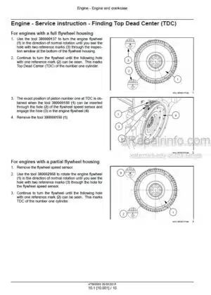 Photo 5 - CNH Cursor 13 Two Stage Turbocharger Tier 4B Final Stage IV Service Manual Engine 47869999