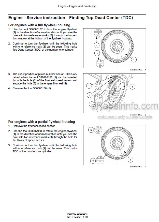 Photo 1 - CNH Cursor 13 Two Stage Turbocharger Tier 4B Final Stage IV Service Manual Engine 47869999