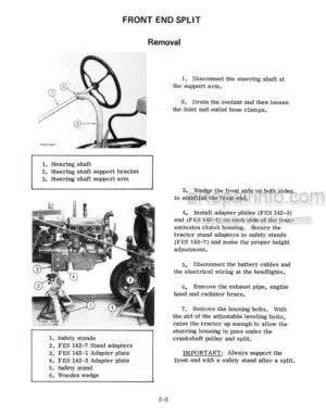 Photo 3 - Case Chasiss 140 Service Manual Chassis Tractor GSS1471