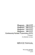 Photo 4 - Case 180CVT 200CVT 220CVT 240CVT Magnum Service Manual Tractor 48015887