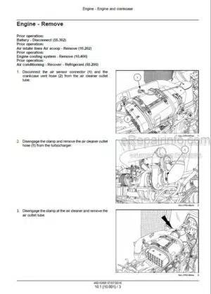 Photo 7 - Case 250 280 310 340 Magnum Rowtrac PST Service Manual Tractor 47748114