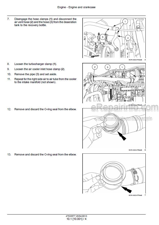 Photo 1 - Case 235 260 290 315 340 Magnum PST Service Manual Tractor