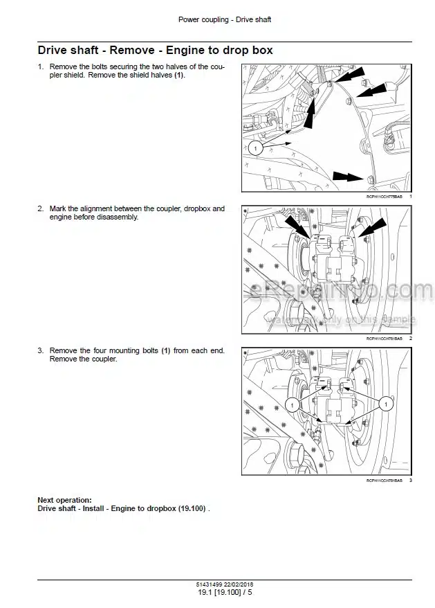Photo 1 - Case 250 280 310 340 380 CVT Magnum Rowtrac Tier 4B Service Manual Tractor 51431499