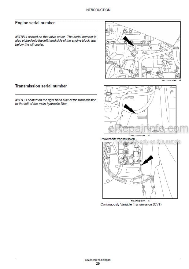 Photo 1 - Case 250 280 310 340 PST Magnum Rowtrac Tier 4B Service Manual Tractor 51431500