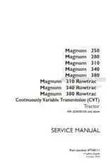 Photo 5 - Case 250 280 310 340 380 Magnum Rowtrac CVT Service Manual Tractor 47748111