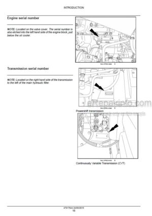 Photo 14 - Case 250 280 310 340 Magnum Rowtrac PST Service Manual Tractor 47917644