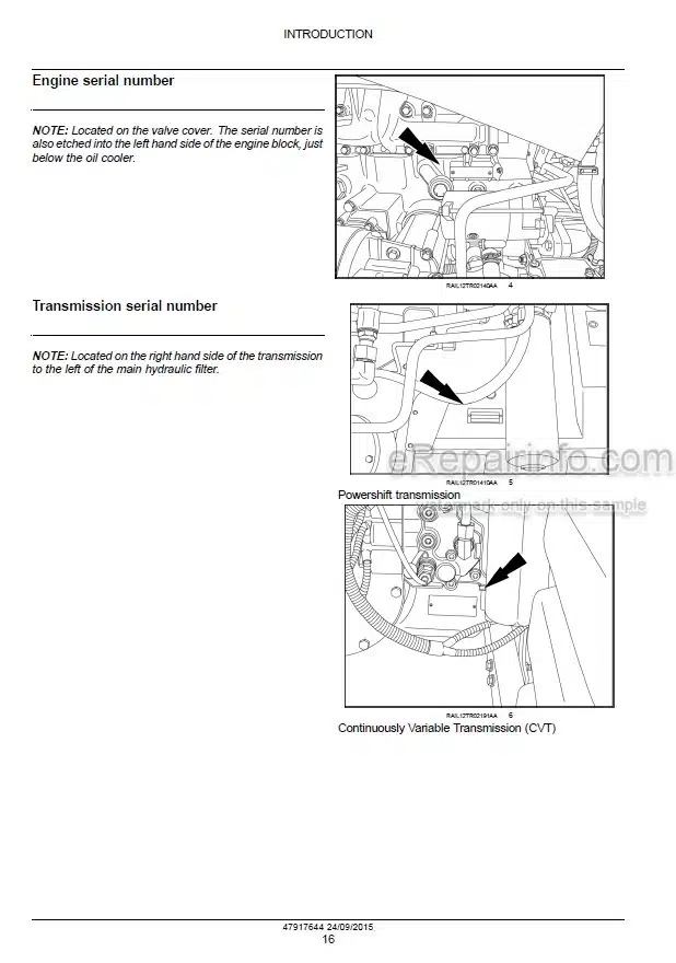Photo 1 - Case 250 280 310 340 Magnum Rowtrac PST Service Manual Tractor 47917644