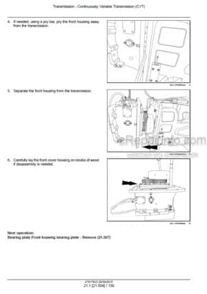 Photo 12 - Case 250 280 310 340 380 Magnum Rowtrac CVT Service Manual Tractor 47917643