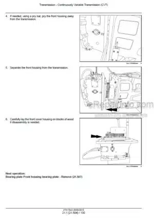 Photo 5 - Case 250 280 310 340 380 Magnum Rowtrac CVT Service Manual Tractor 47917643