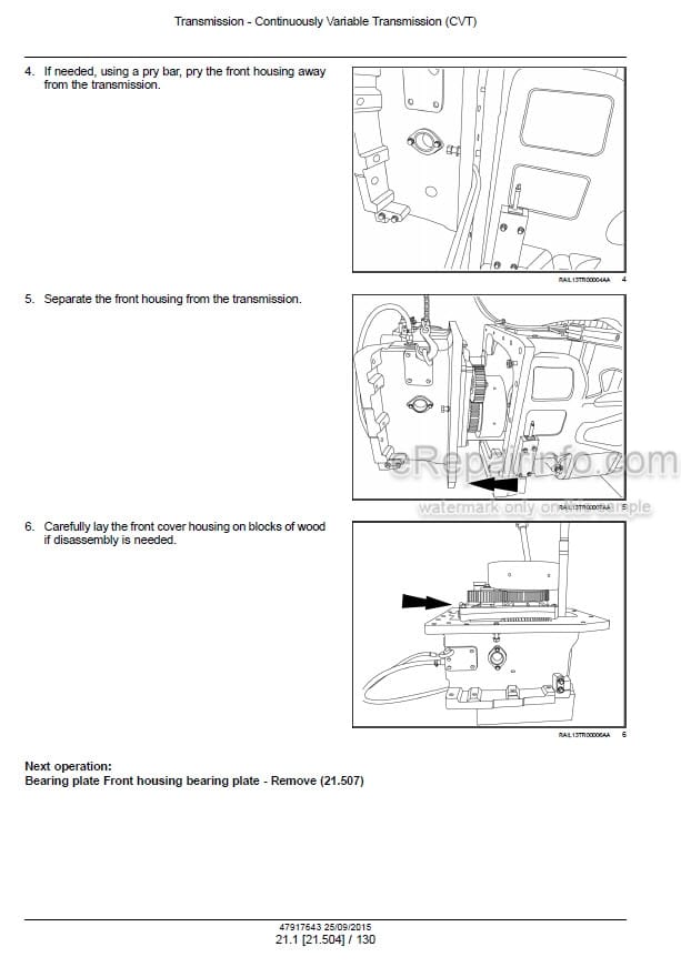 Photo 1 - Case 250 280 310 340 380 Magnum Rowtrac CVT Service Manual Tractor 47917643