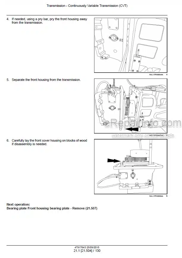 Photo 1 - Case 250 280 310 340 380 Magnum Rowtrac CVT Service Manual Tractor 47917643