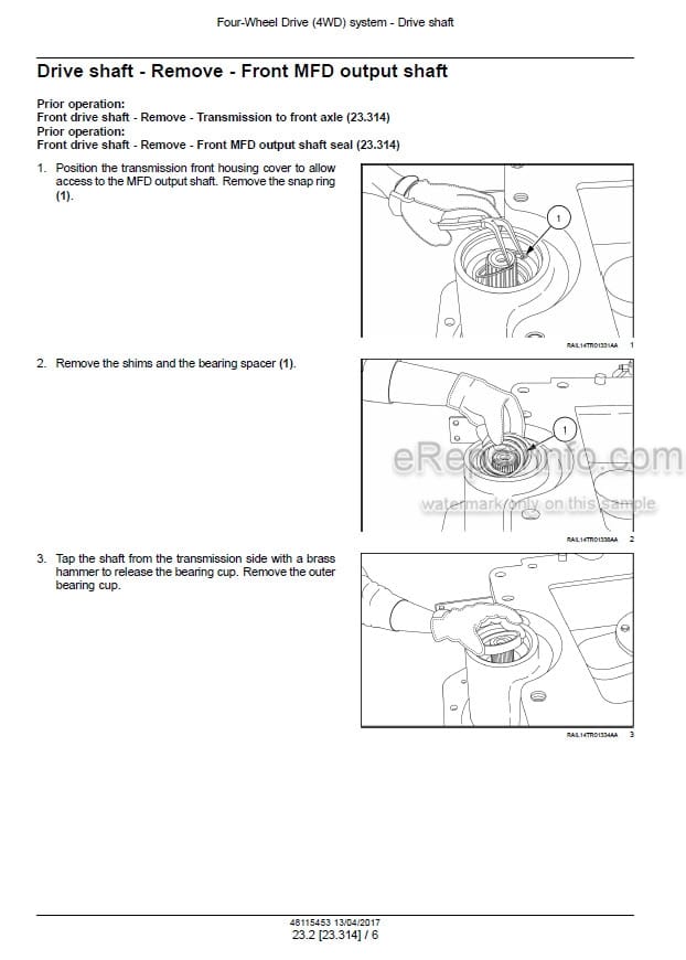 Photo 1 - Case 250 280 310 340 380 Magnum Rowtrac CVT Tier 4B Service Manual Tractor 48115453