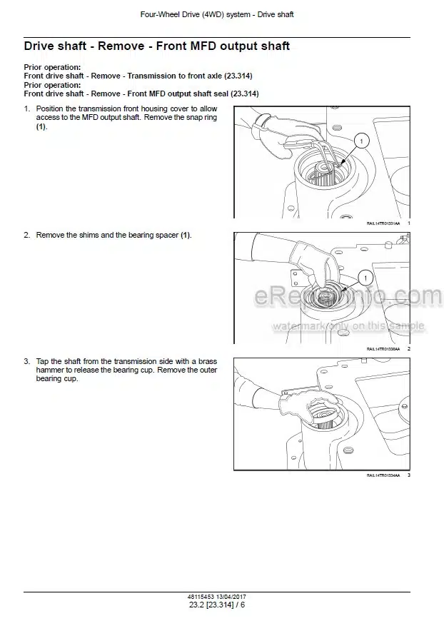 Photo 1 - Case 250 280 310 340 380 Magnum Rowtrac CVT Tier 4B Service Manual Tractor 48115453